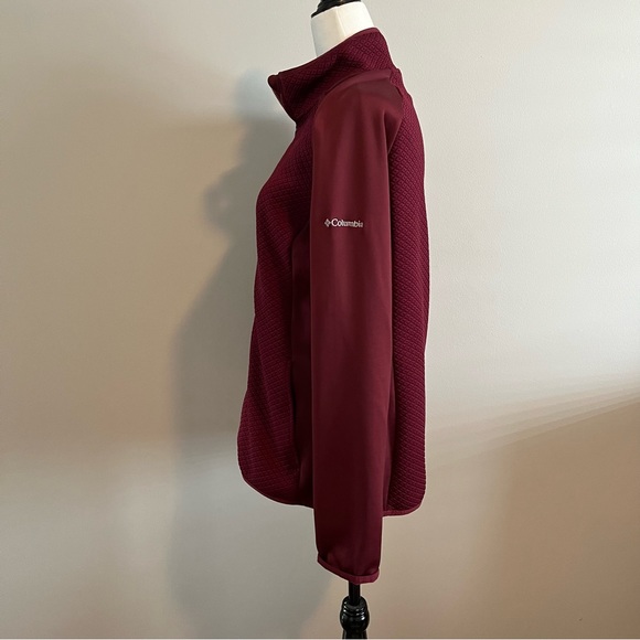 Columbia Full Zip Jacket Deep Maroon - size L - Picture 3 of 9